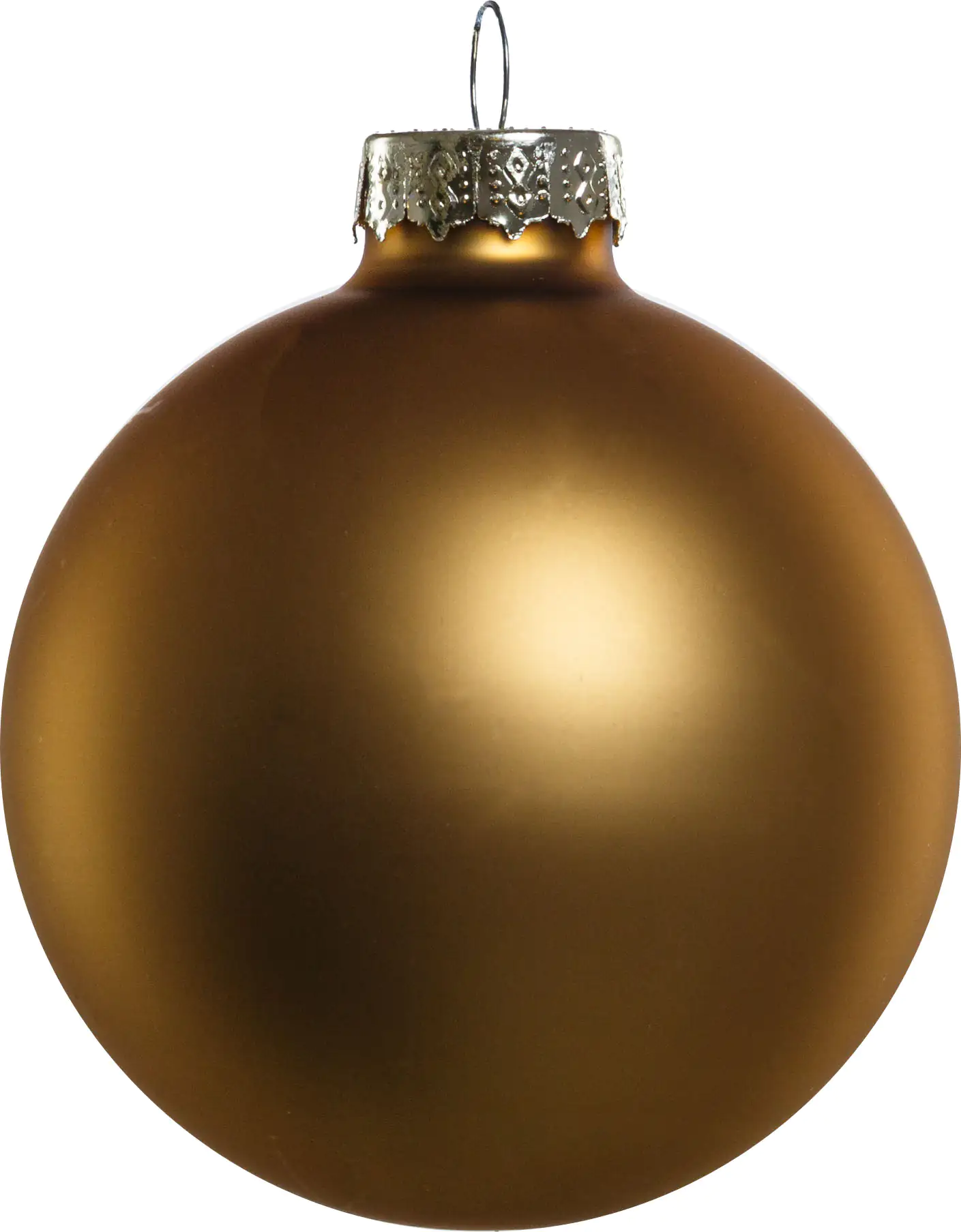 TrendLine Weihnachtskugeln aus Glas Ø 5/ 5,7/ 6,7 cm gold 42 Stück