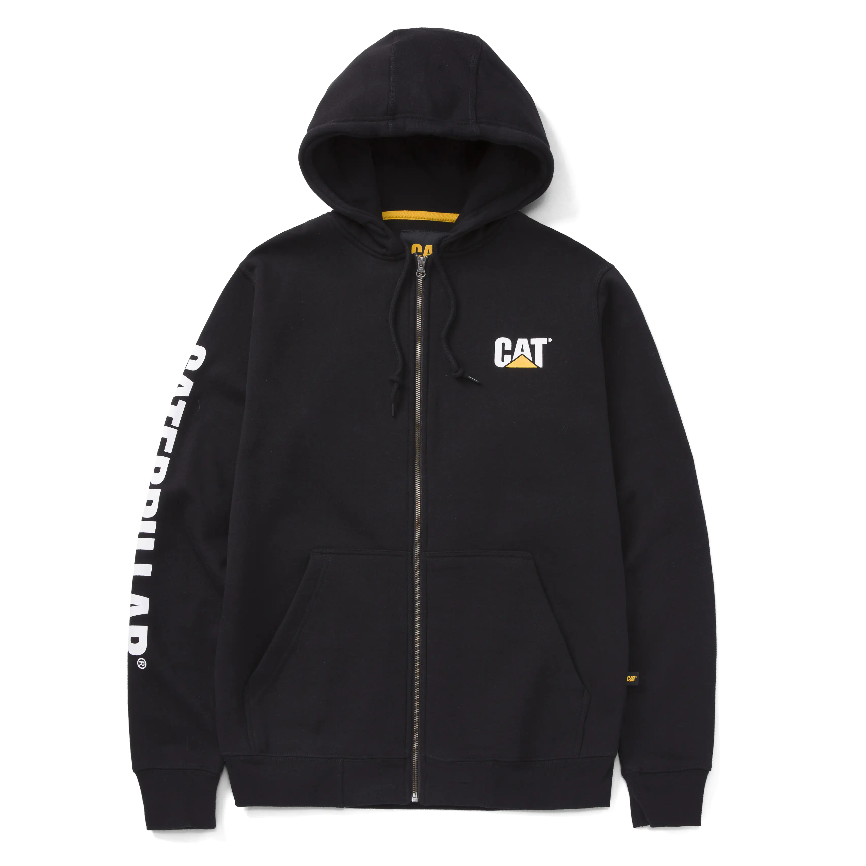 CAT Zip Hoodie Banner Größe XL schwarz