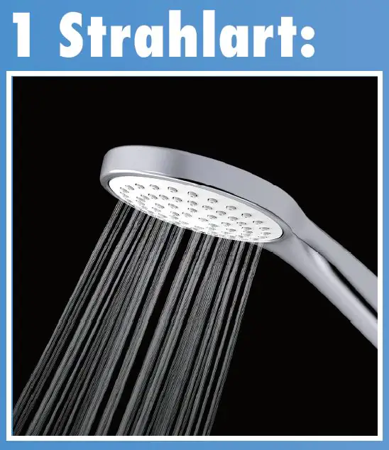 Primaster Handbrause Water Simple chrom-weiß mit Wasserspareinsatz