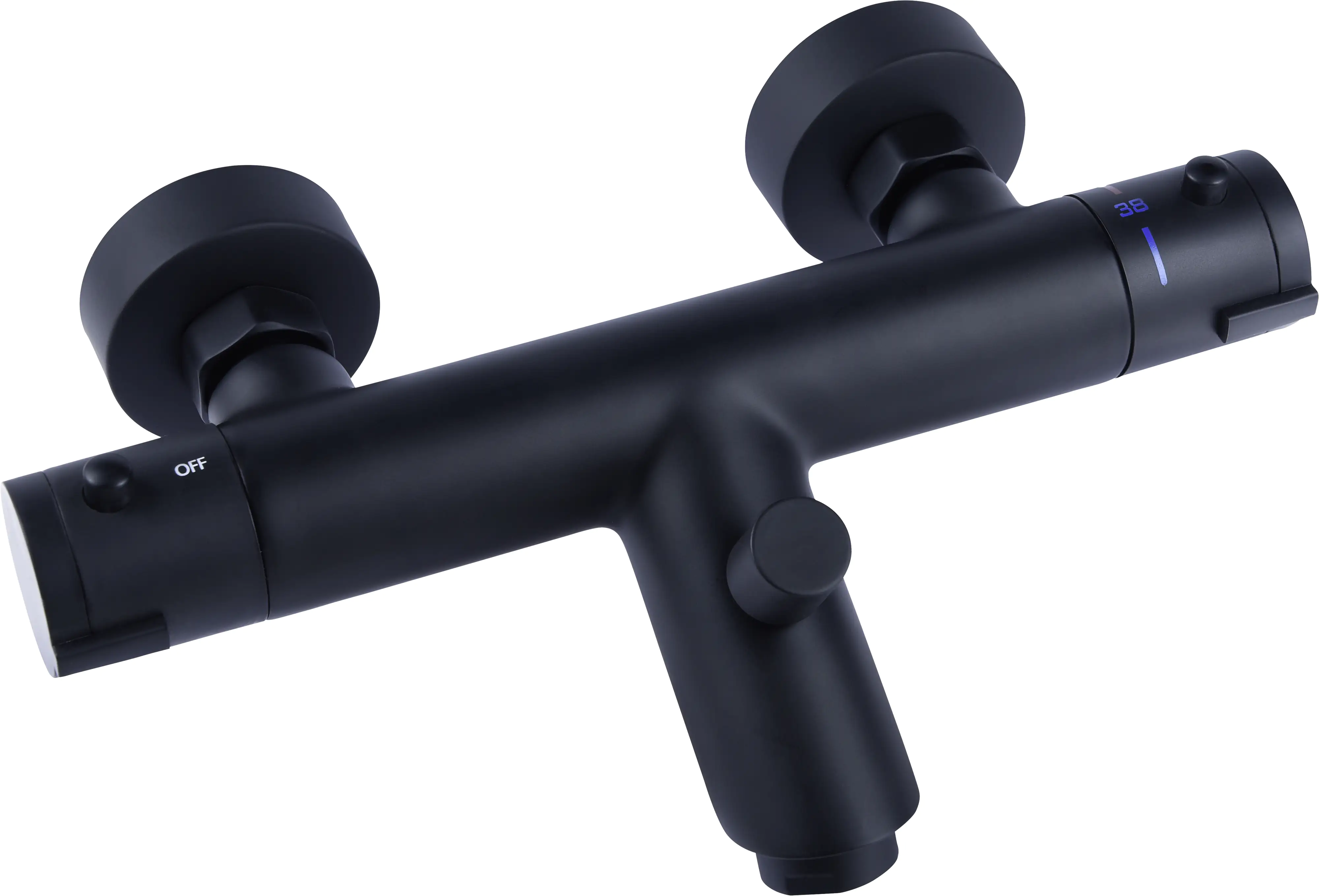 Cornat Badewannen-Thermostat Noir round schwarz