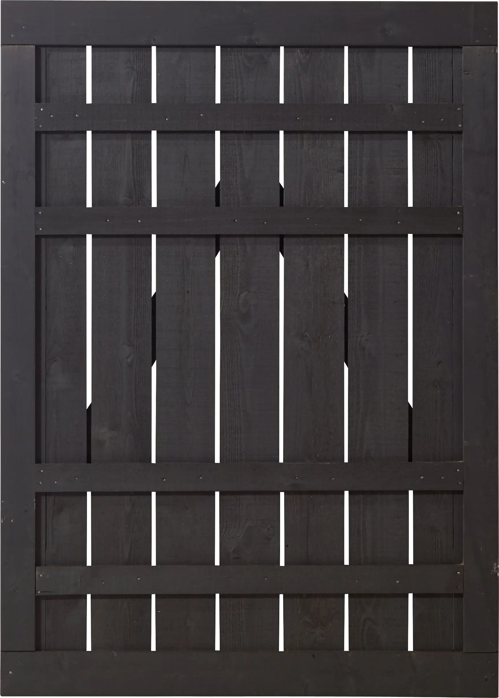 Plus Zauntür Rustik 100 x 138 cm schwarz