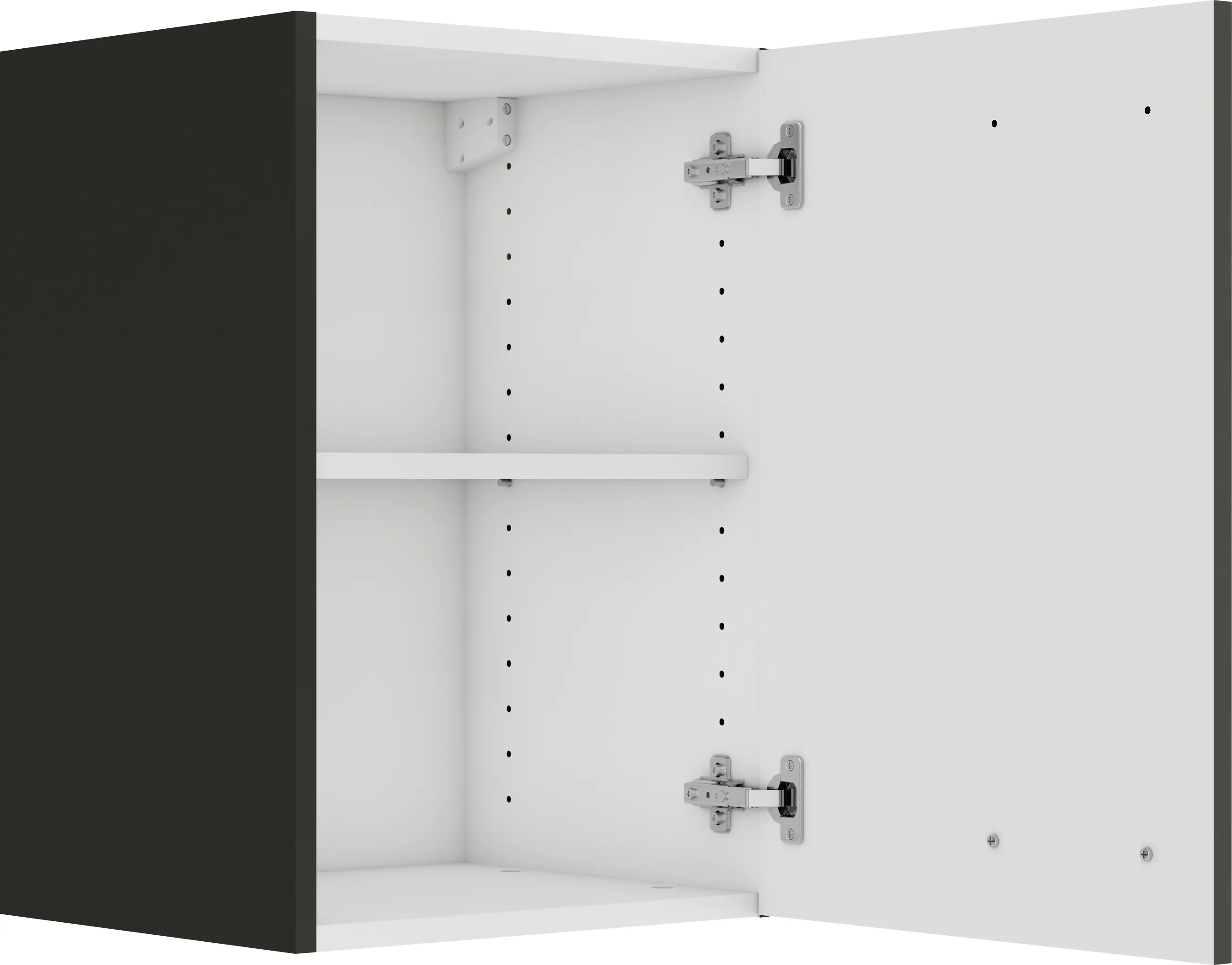 Optifit Oberschrank Rimini 409 nussbaum/anthrazit 40 cm 