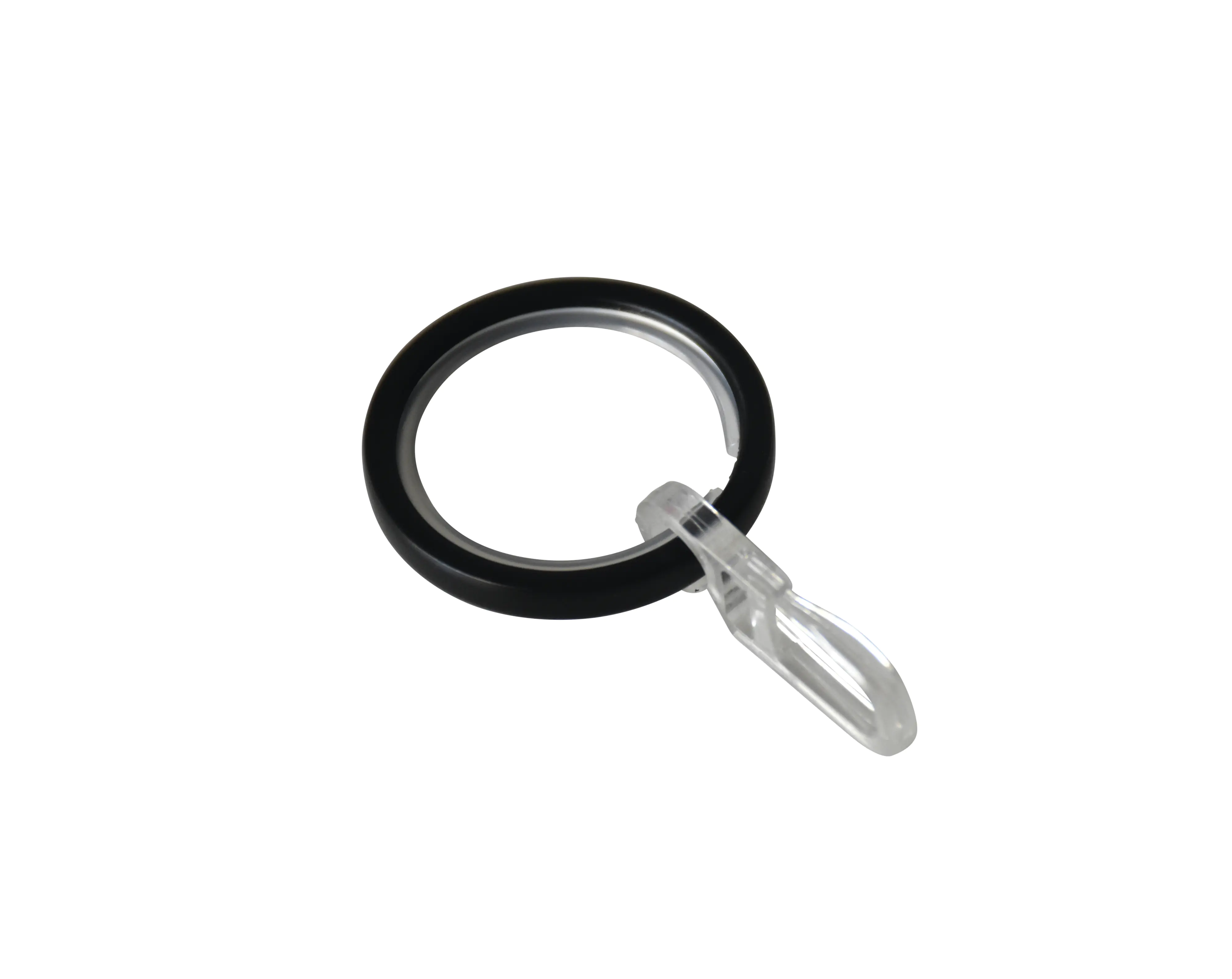 Gardinia Gardinenringe Chicago für Ø 20 mm schwarz-matt 10-er Pack