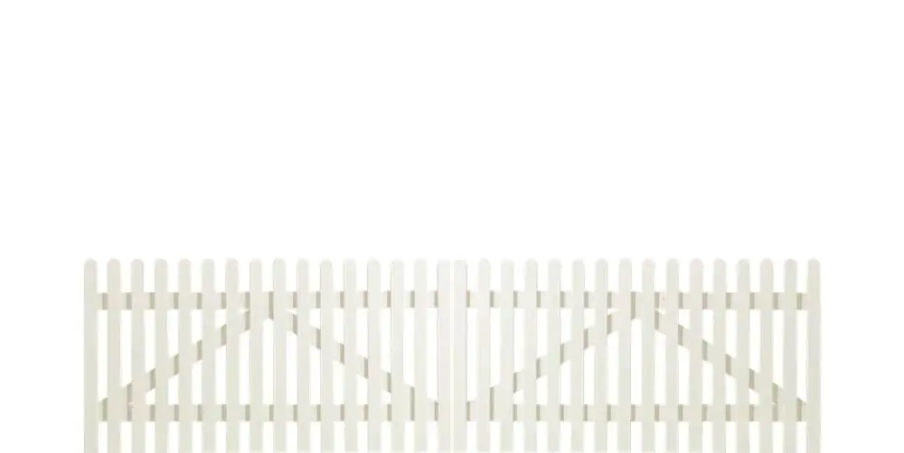 Plus Vorgartentor Retro 300 x 80 cm weiß