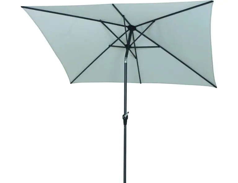 Siena Garden Mittelstockschirm Avio grau 250 x 200 cm