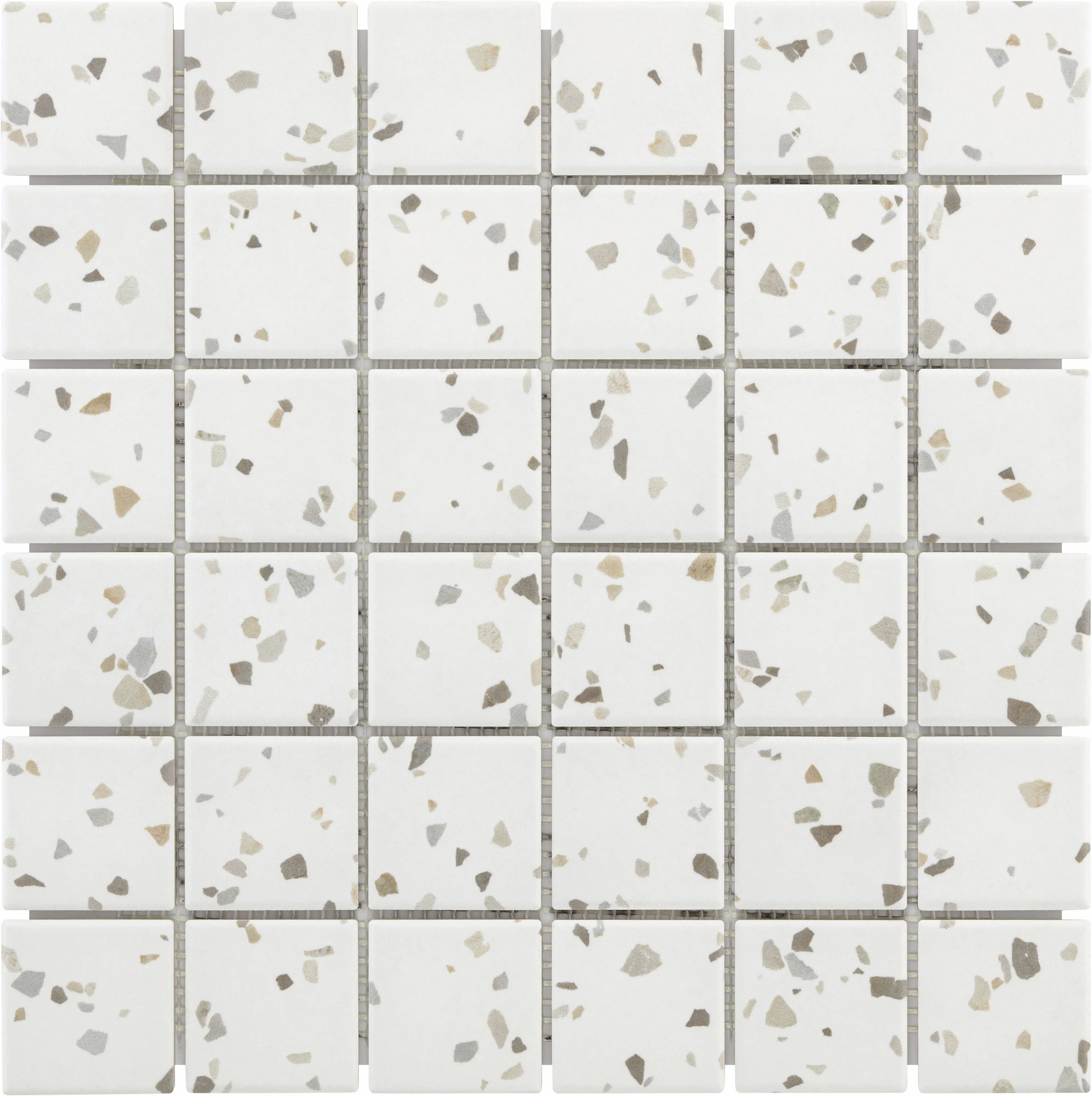 KNG Mosaikfliese rutschhemmend 29,7 x 29,7 cm terrazzo beige