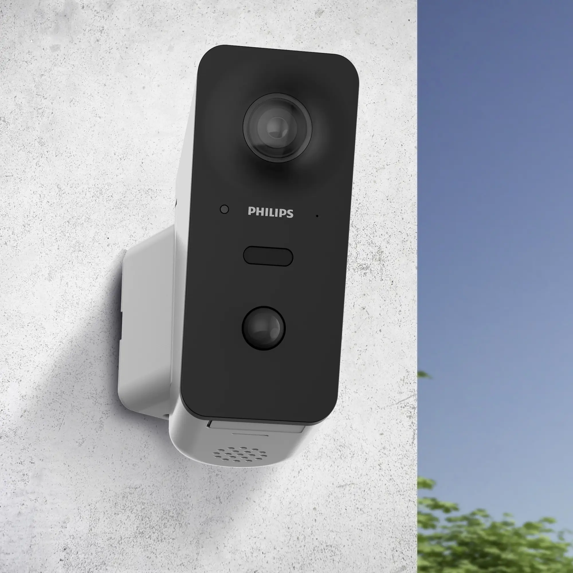 Philips Kamera WelcomeEye View motorisierte und vernetzte Außenkamera