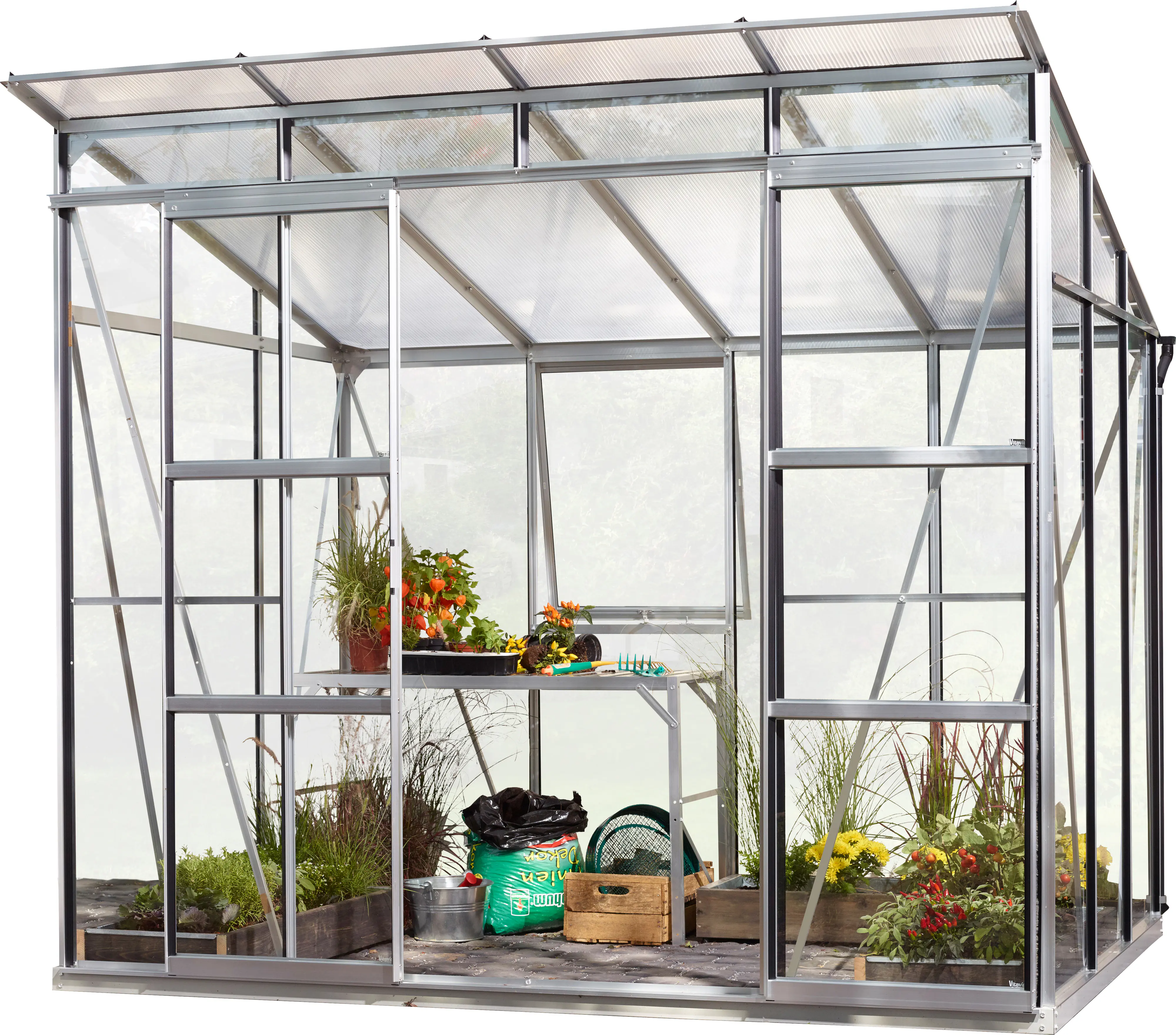 Vitavia Gewächshaus Freya 5900 254 x 192 cm 3 mm ESG