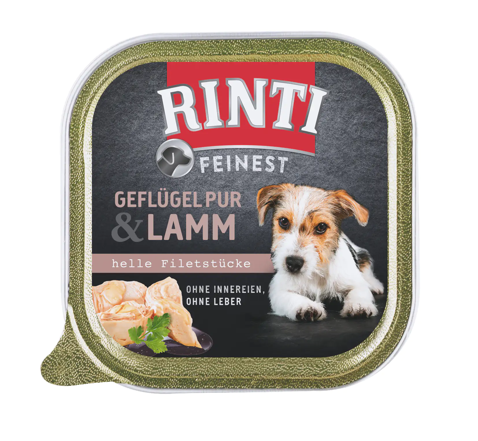 Rinti Feinest Hundenassfutter Adult getreidefrei 150 g Geflügel pur & Lamm 