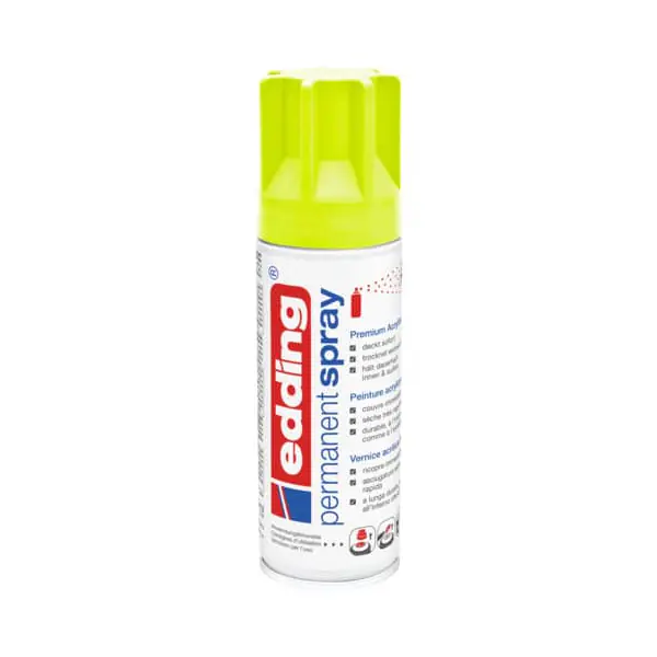 edding 5200 Permanent Spray Premium Acrylic Paint neongelb