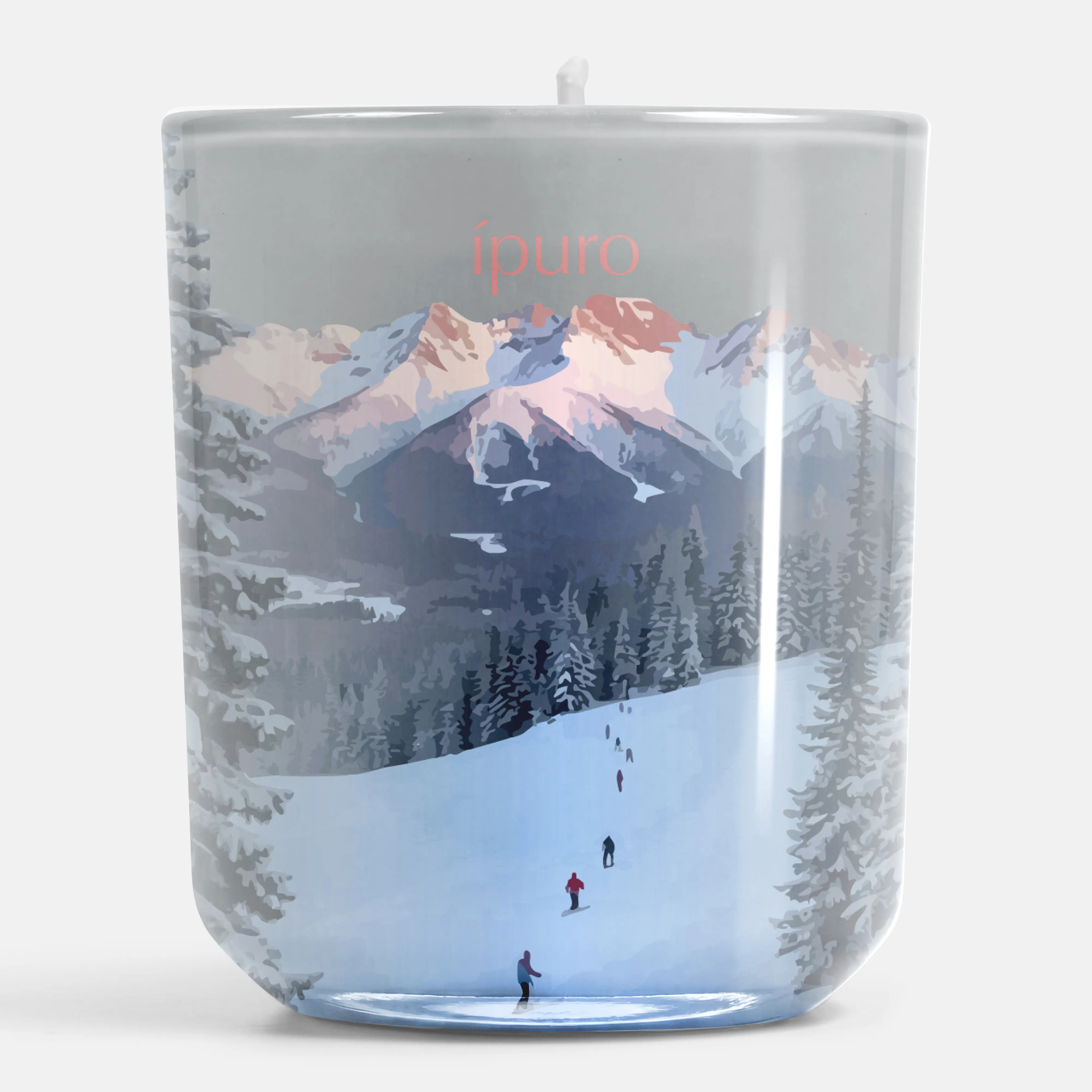 ipuro Duftkerze im Glas Aspen Style Ø 9 x 9 cm weiß