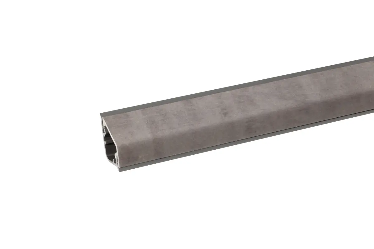 Kaindl Wandanschlußsystem 300 cm, 24 x 16 mm, Beton Art Perlgrau