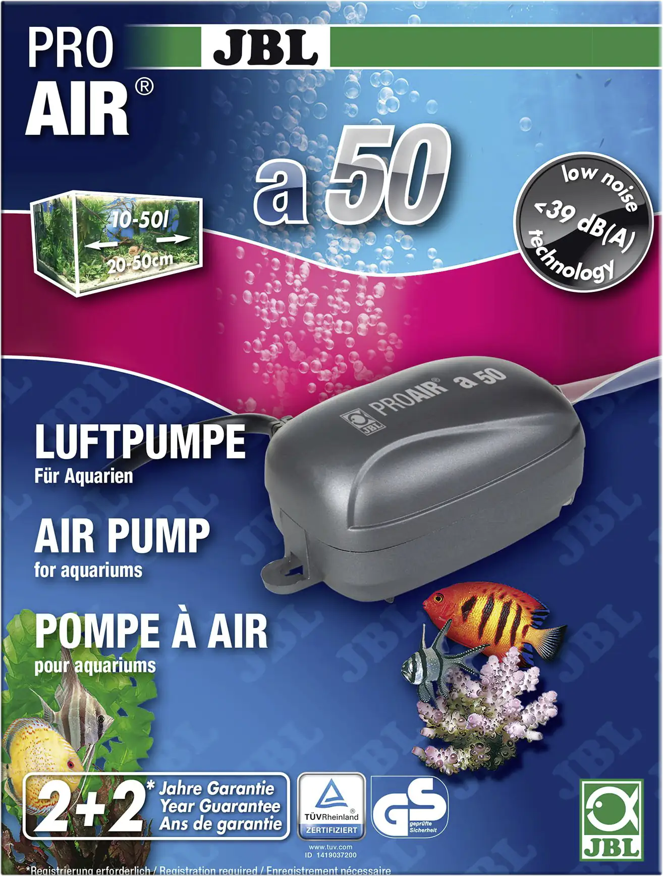 JBL ProAir a50 Luftpumpe für Aquarien