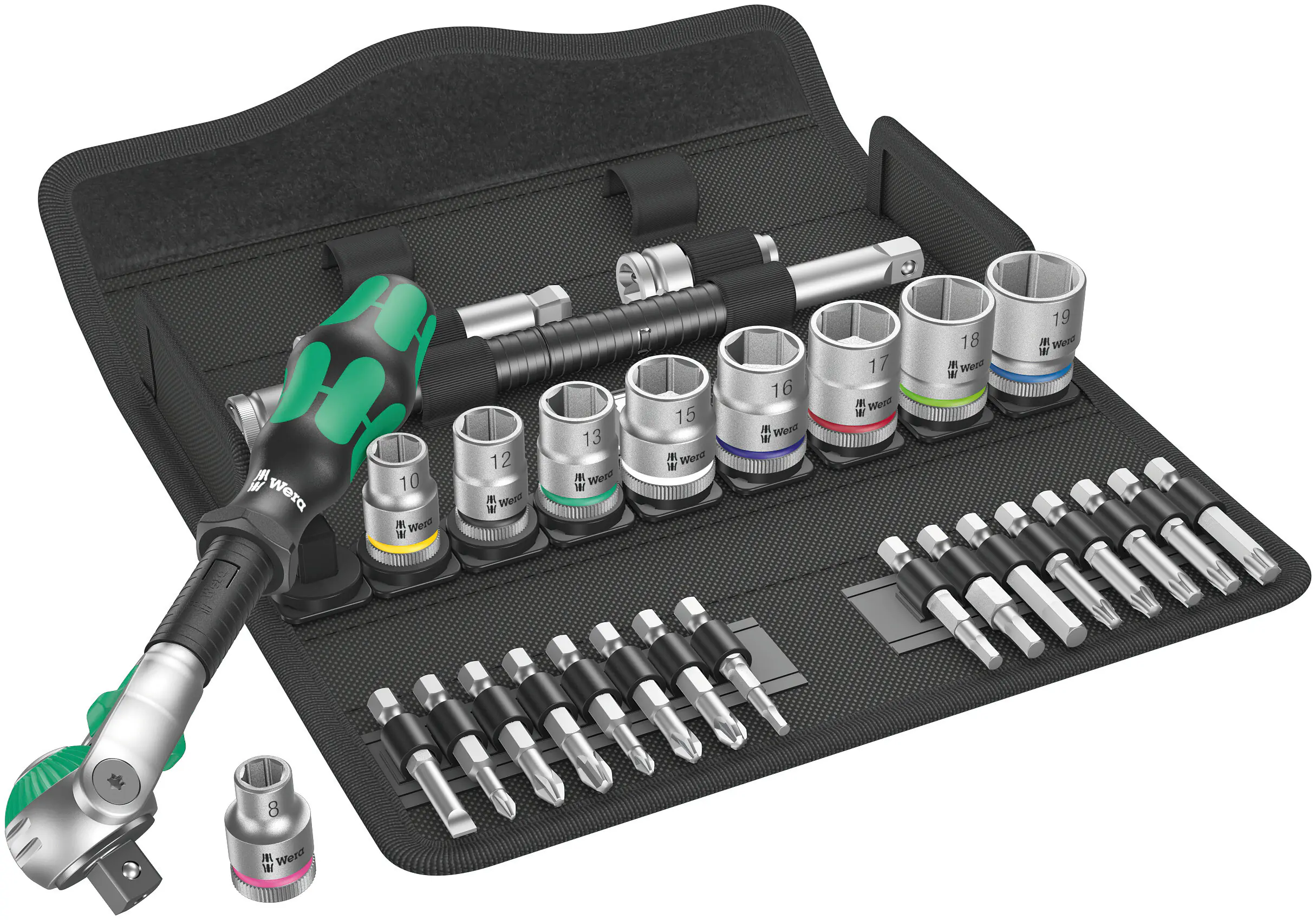 Wera Speed-Knarrensatz 8100 SB 6 Zyklop 3/8"-Antrieb metrisch 29-teilig