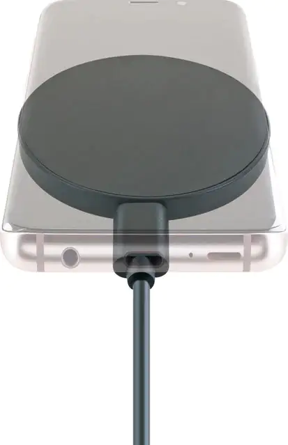 Schwaiger induktive Magnet QI Ladestation USB Type C 7,5 / 10 W, schwarz