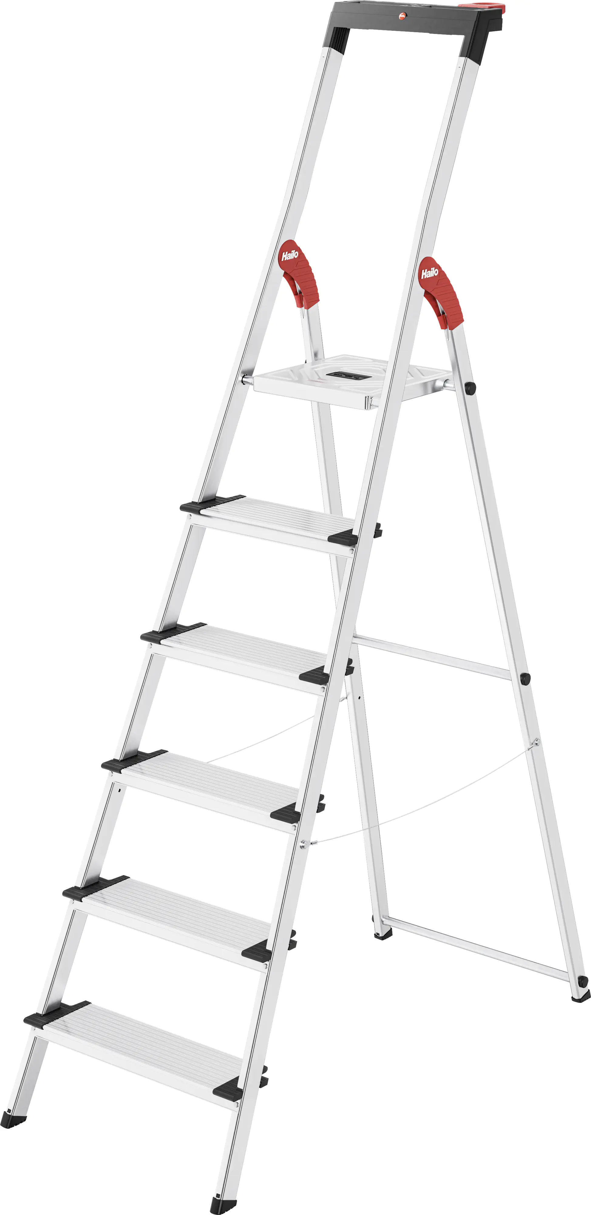 Hailo Aluminium-Sicherheits-Stehleiter L75 ComfortLine 3,28 m