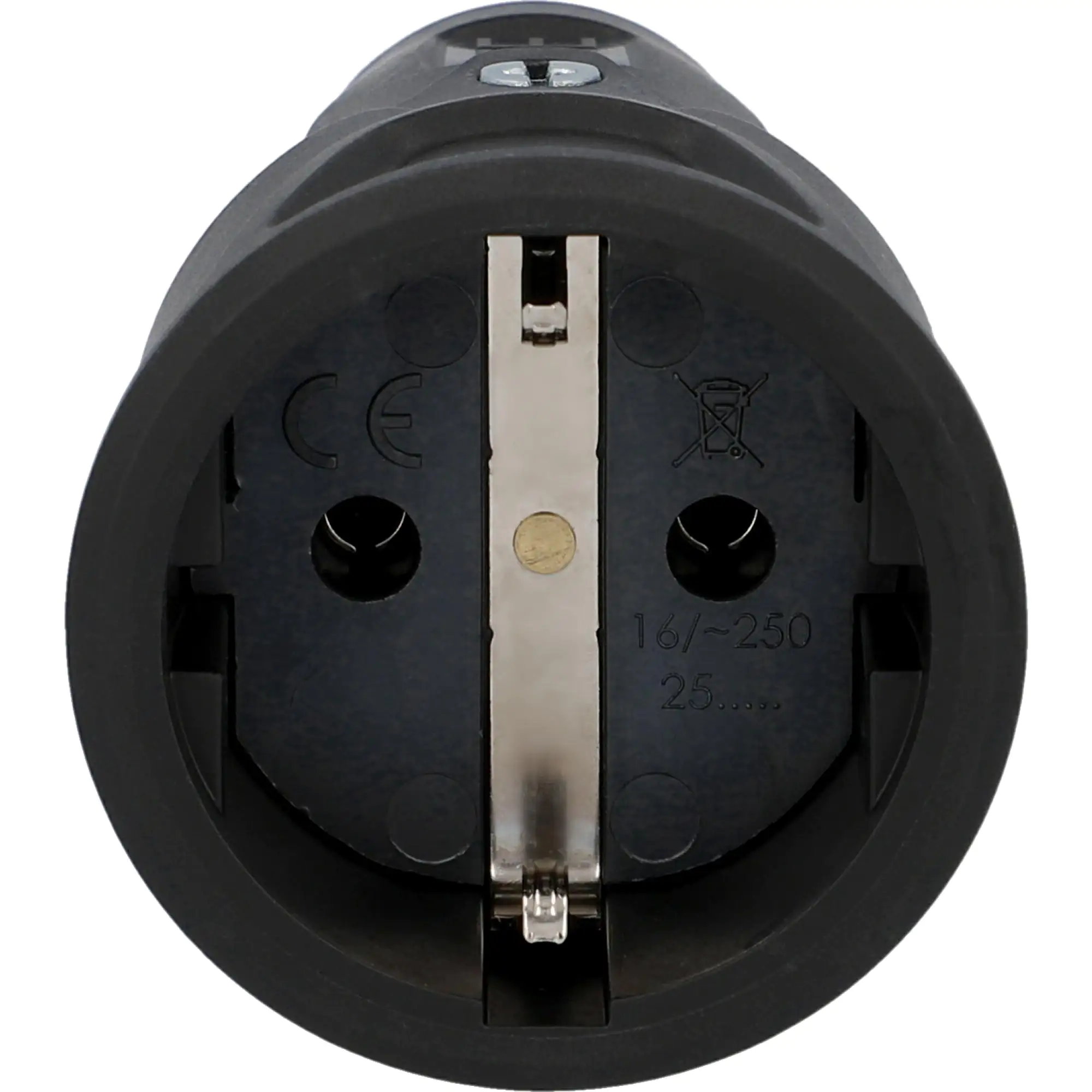 PCE Schutzkontakt-Kupplung Vollgummi IP20 schwarz