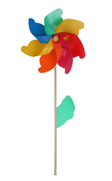 TrendLine Windmühle Kunststoff Ø 42 cm mehrfarbig