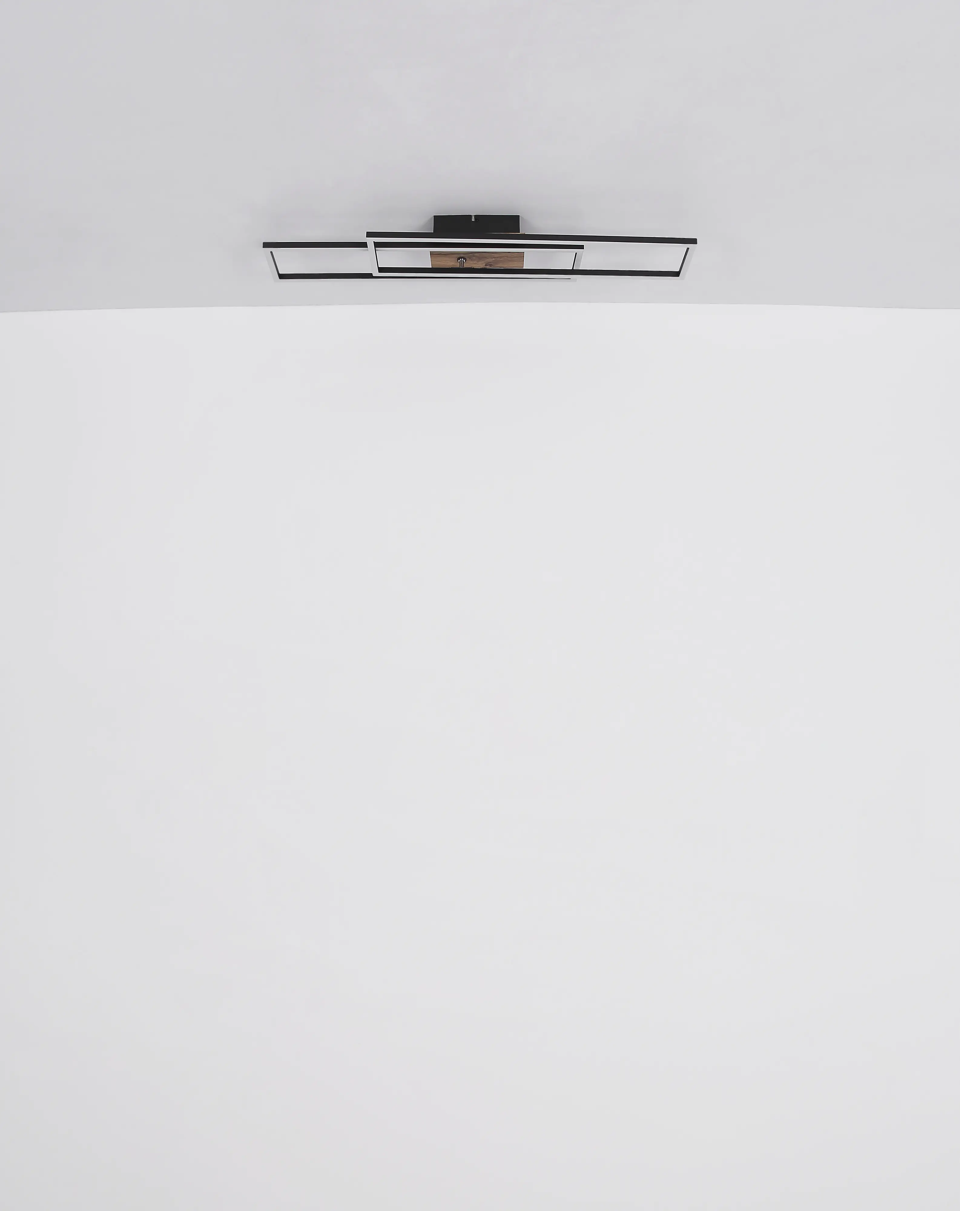 Globo LED Deckenleuchte Dakari schwarz 80 x 60 cm
