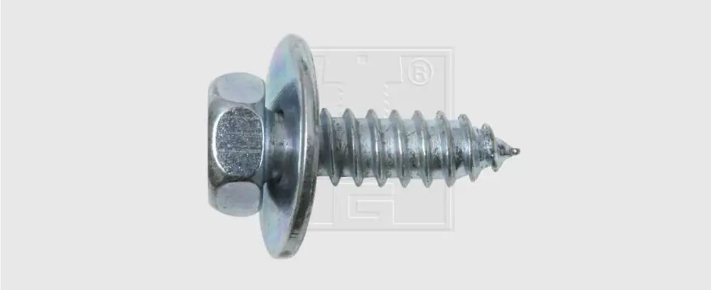 SWG Sechskantblechschraube mit Scheibe DIN 6901 4,8x19 verzinkt