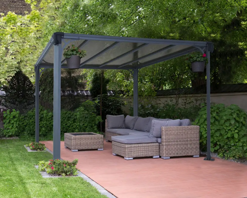 Canopia Pavillon Milano 309 x 309 cm grau