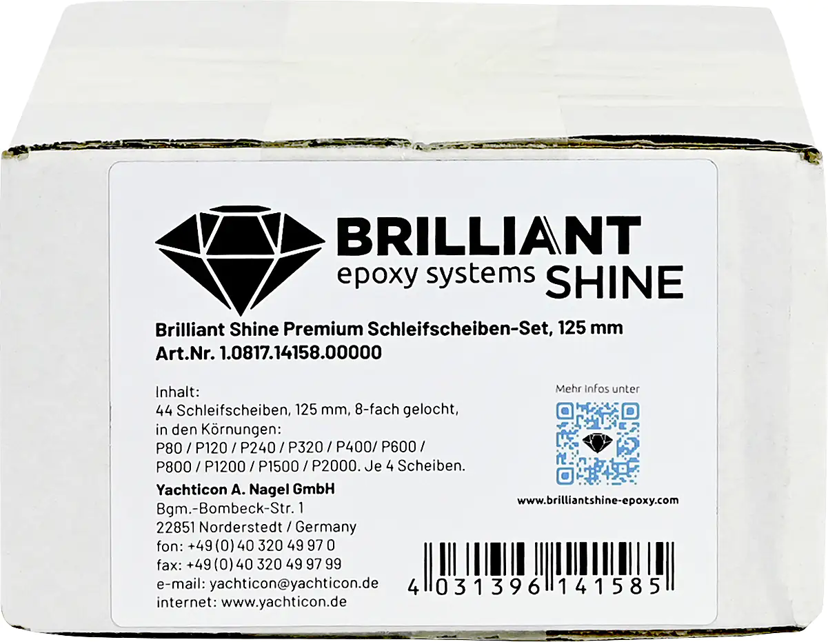 Premium Schleifscheiben-Set für Kunstharzoberflächen 125 mm Klett