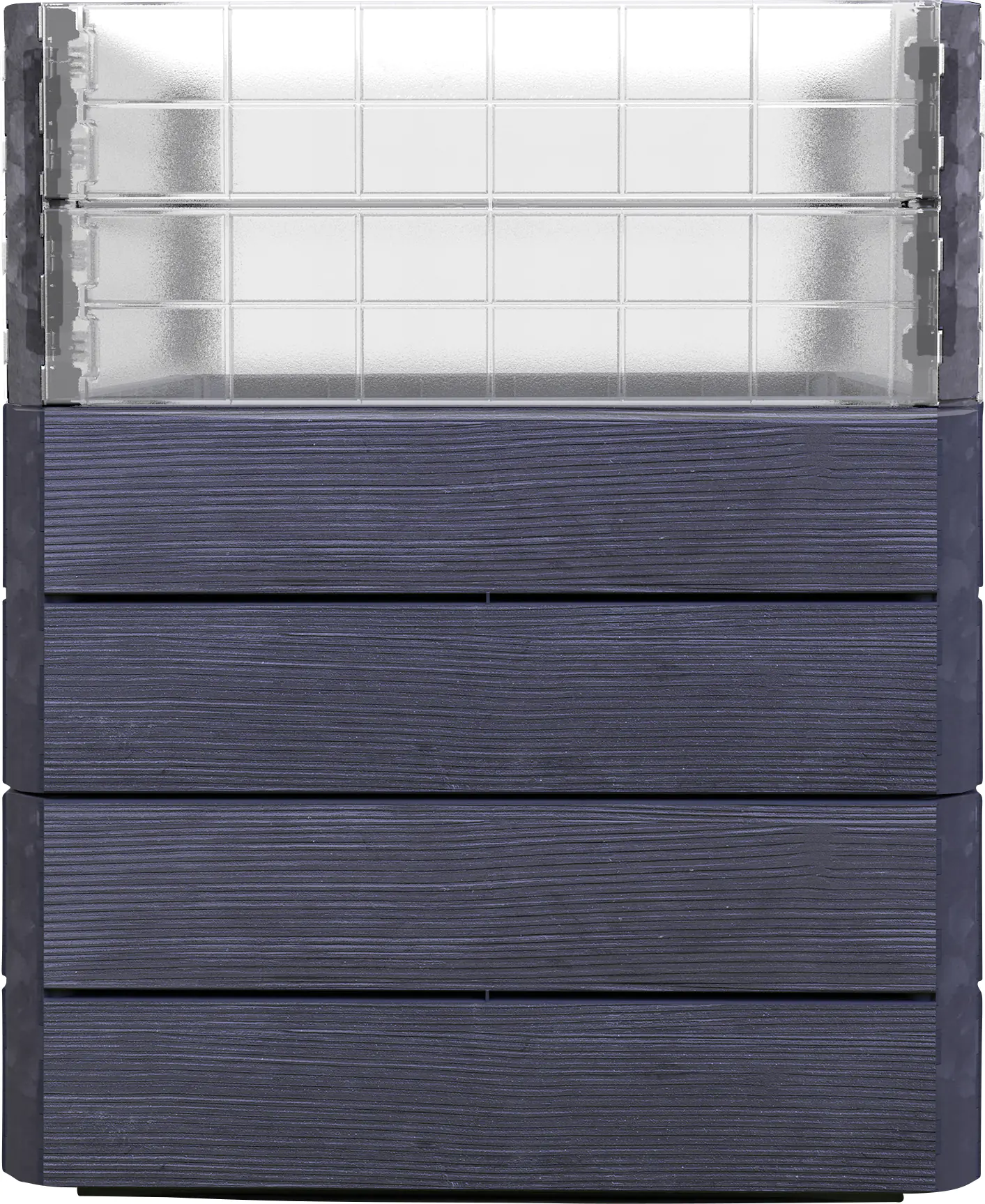 Garantia Hochbeet Ergo Quadro Turbo M 75 80 x 60 x 75 cm, wood, Wassersystem & Wachstumsmodul