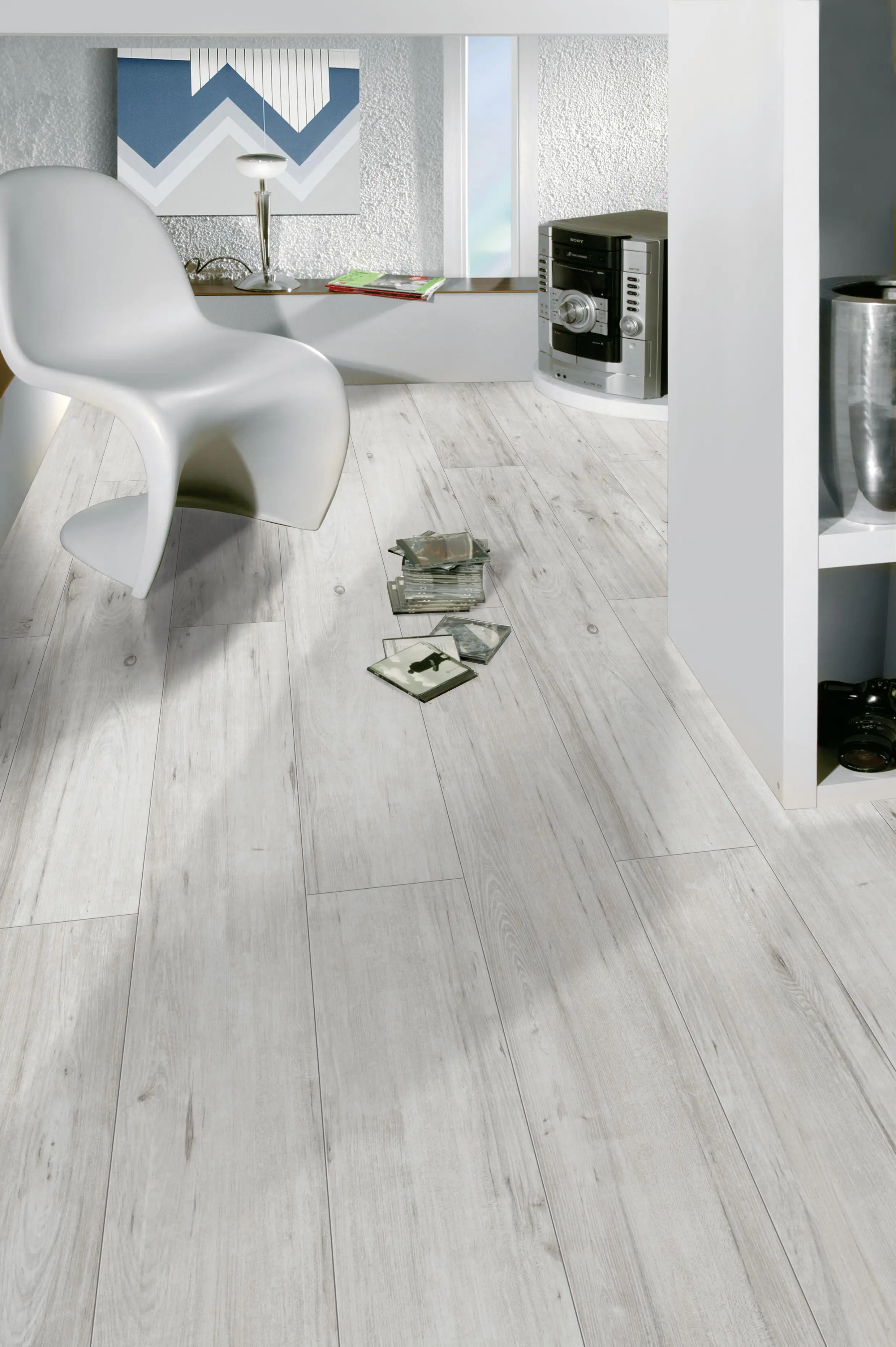 Classen Laminat 7 mm 4V 128,6 x 19,4 cm 7 mm Eiche grau rustikal