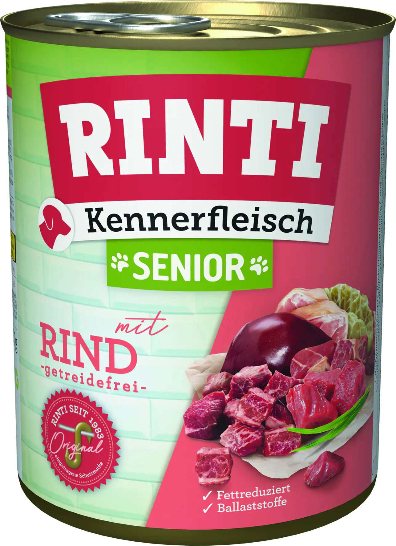 Rinti Kennerfleisch Hundenassfutter Senior getreidefrei 800 g Rind bei Kartonabnahme