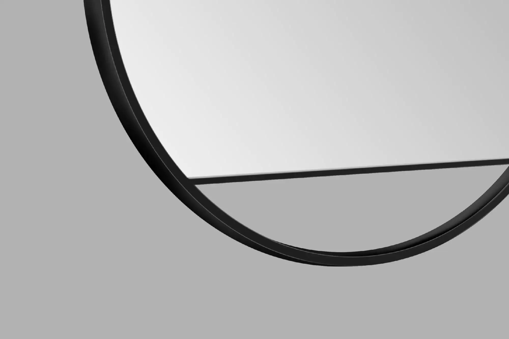 DSK Design Spiegel Silver Cosmos Ø60 cm, schwarz