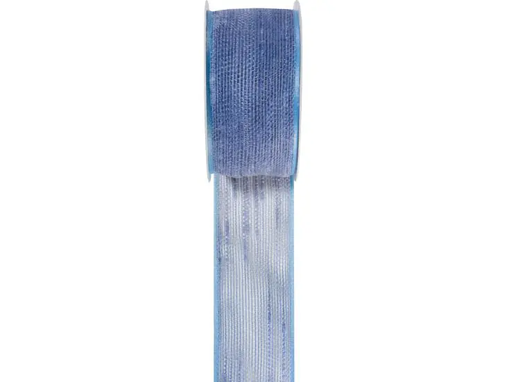 Duni Geschenkband blau 2 m x 40 mm