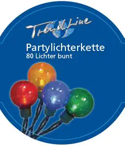 TrendLine Partylichterkette 80 Lichter bunt