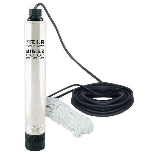 T.I.P. Tiefbrunnenpumpe AJ 4 Plus 55/50 3.300 l/h 50 m 800 Watt