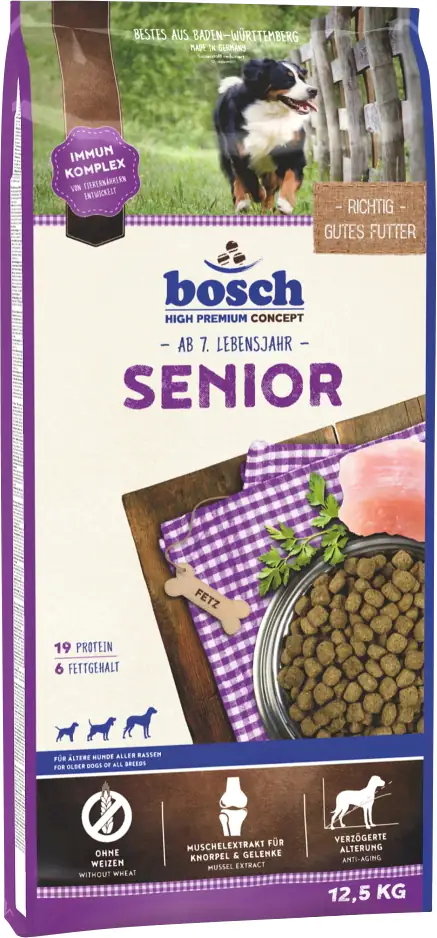 Bosch Hundetrockenfutter Senior 12,5 kg Geflügel mit Reis