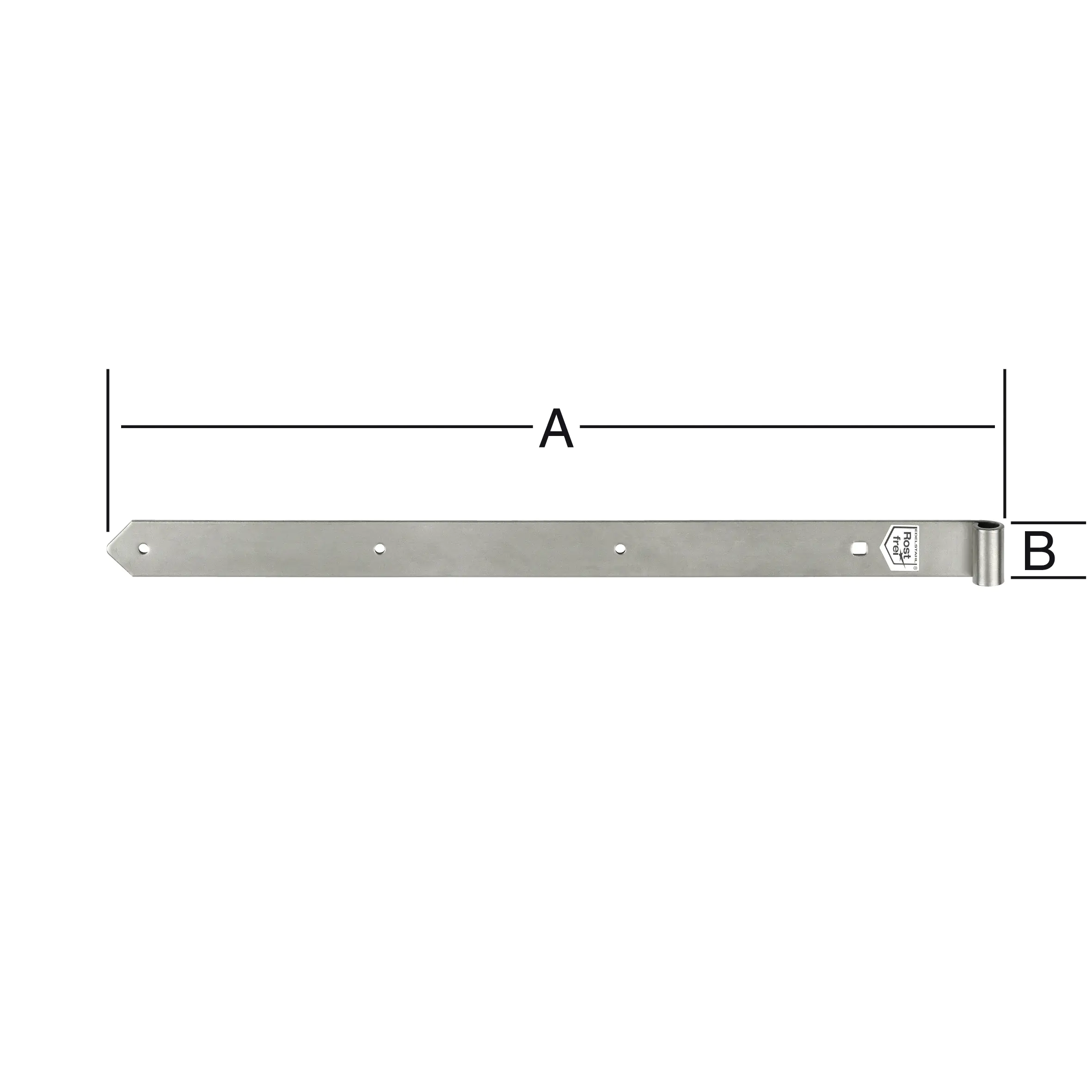 Vormann Ladenbänder halbschwer 600 x 40 x 13 mm