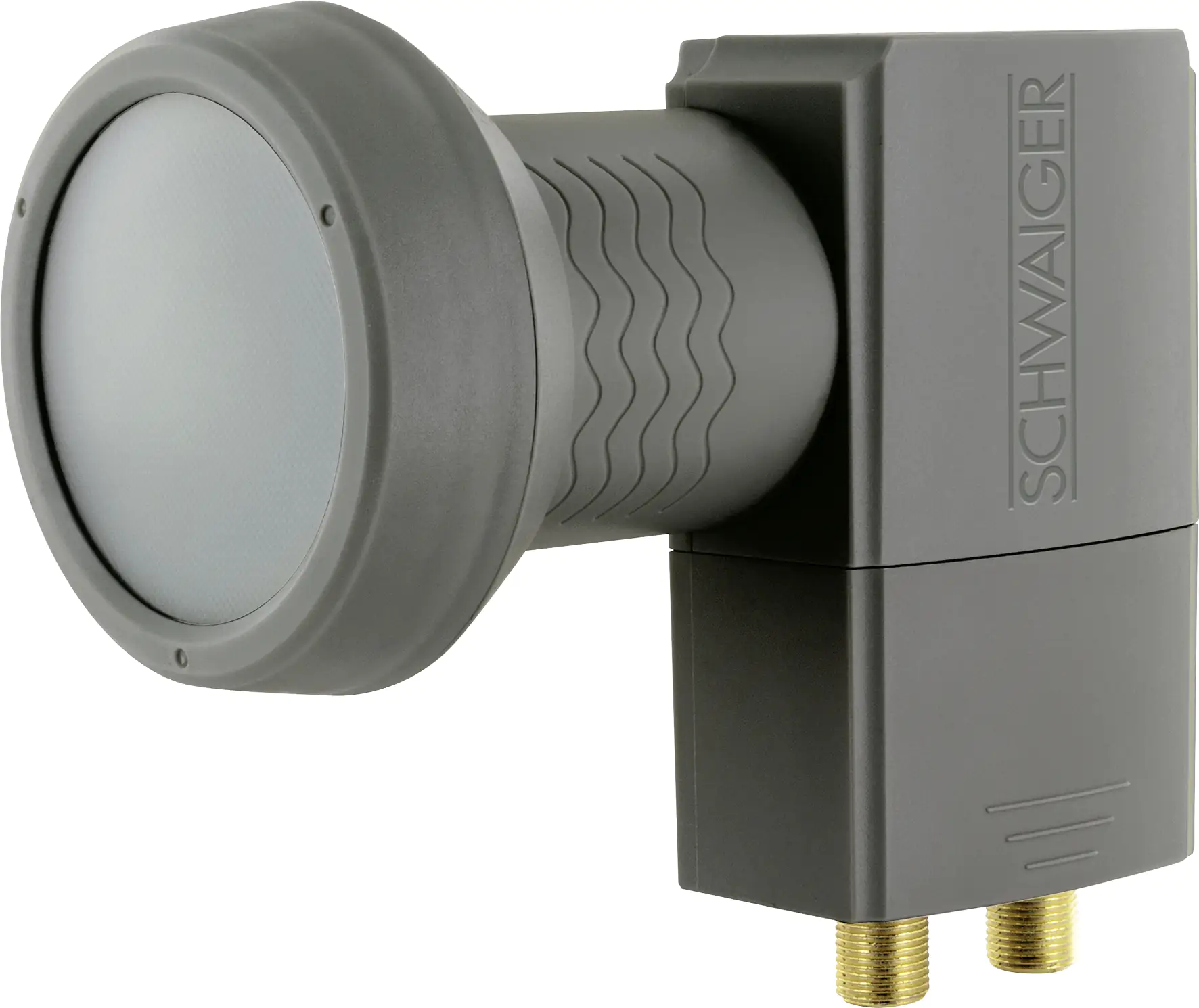 Schwaiger Twin LNB digital anthrazit, 2 Teilnehmer