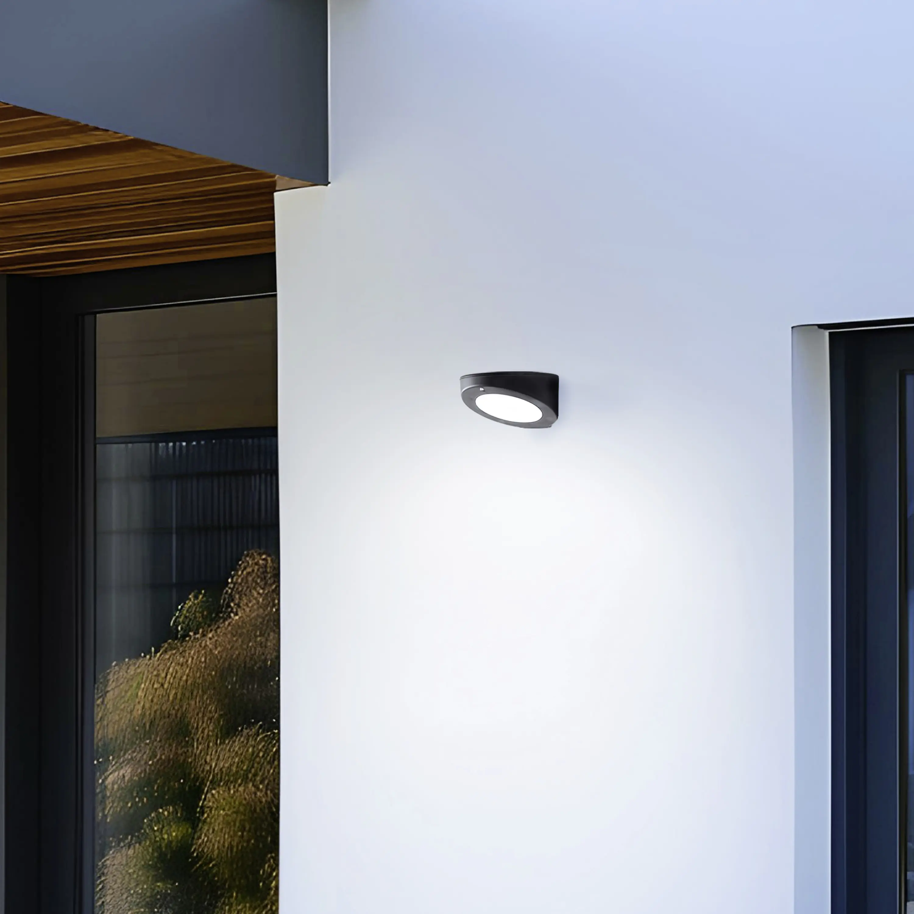 Brilliant Solar Außenwandleuchte Bardum 3W neutralweiß Bewegungsmelder