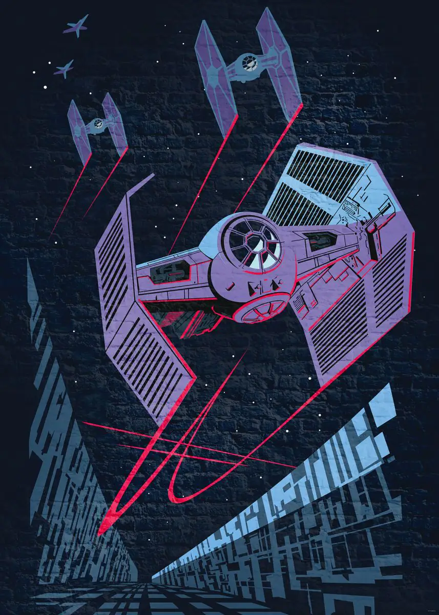 Komar Vlies Fototapete Star Wars Classic TIE-Fighter 200 x 280 cm 