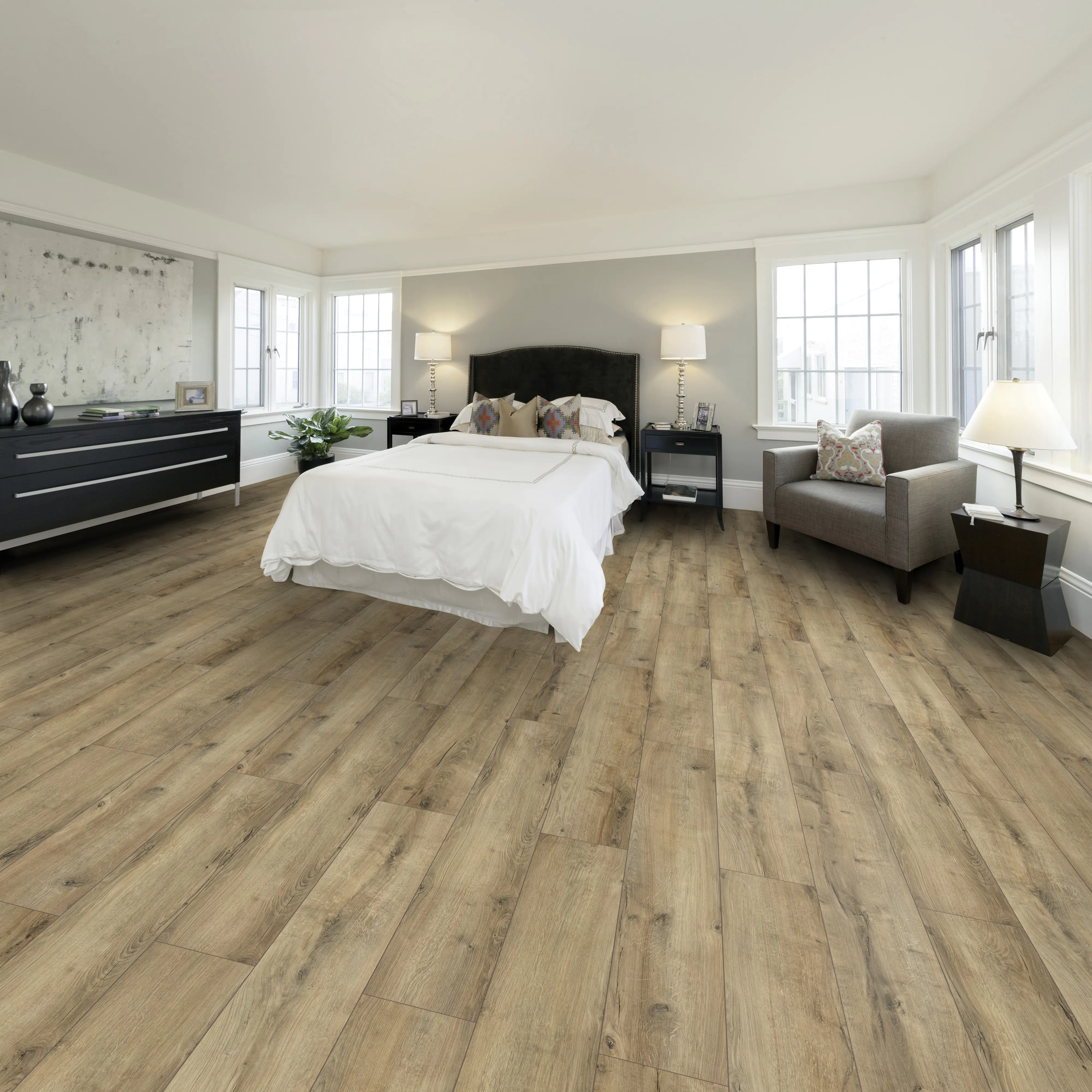 Classen Laminat Megaloc Aquaprotect 128,5 x 19,2 cm 8 mm Oak natural grey