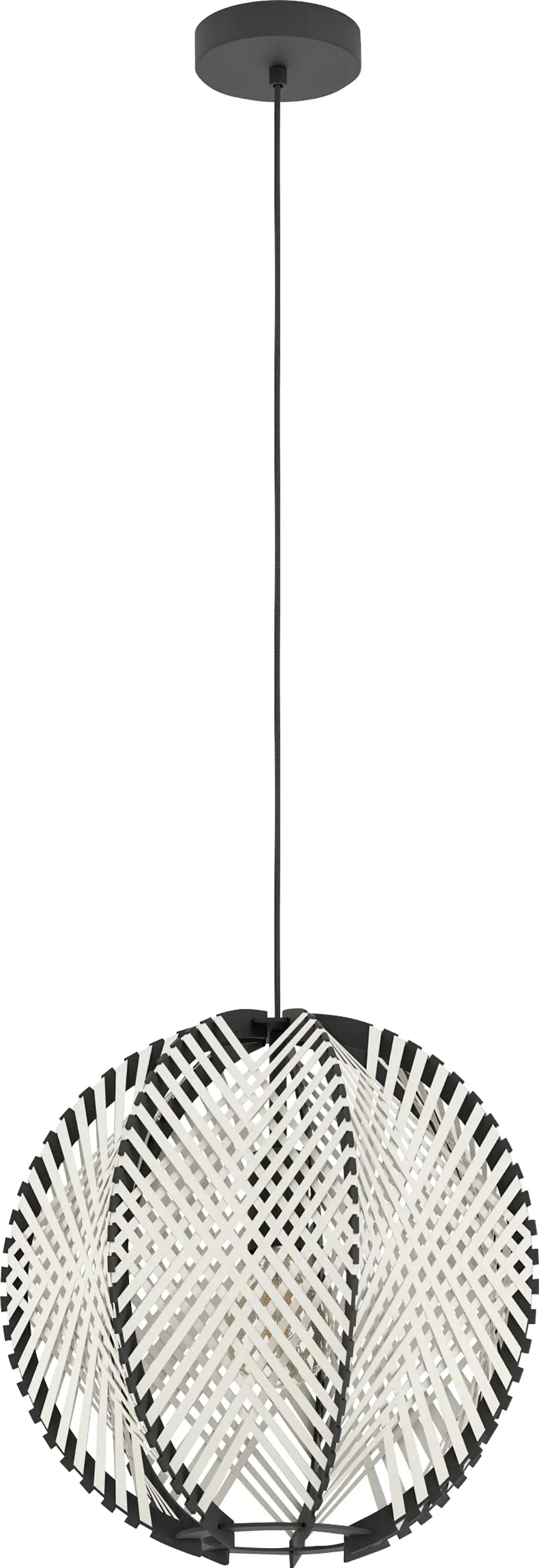 Eglo Hängeleuchte Waverton schwarz 40 x 110 cm E27