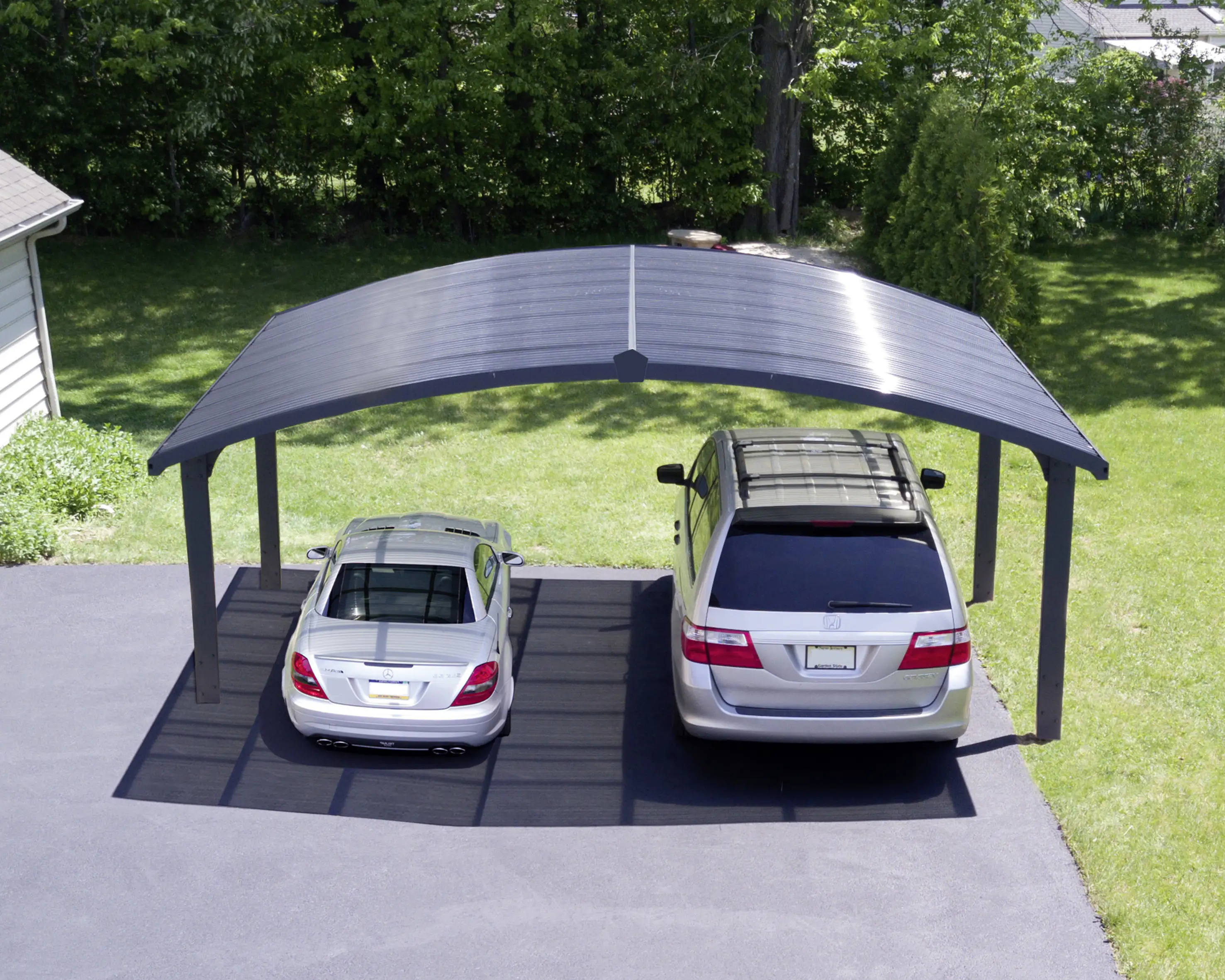 Canopia Carport Arizona Wave  495 x 578 cm anthrazit