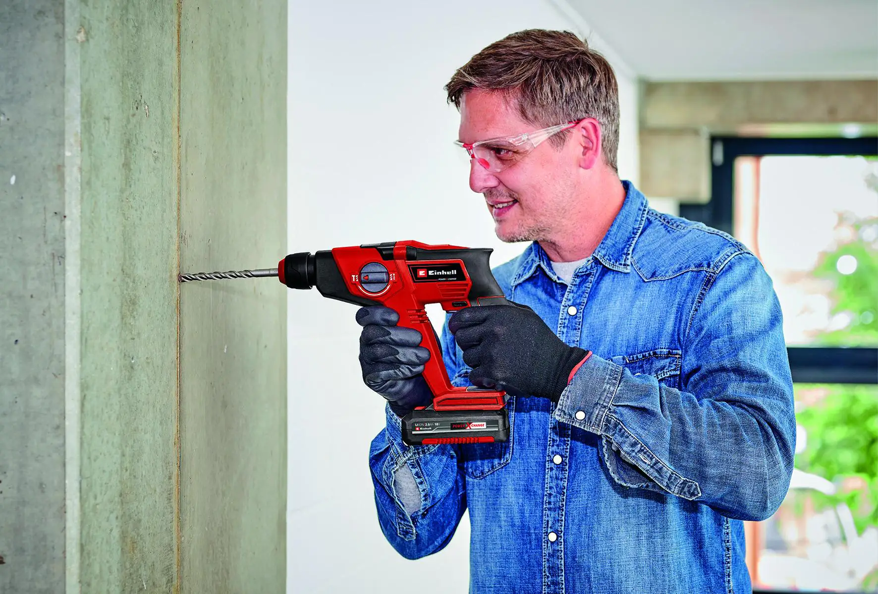 Einhell Akku-Bohrhammer TE-HD 18/12 Li Solo 18 V