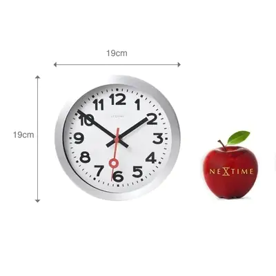 Nextime Tisch- Wanduhr Station Ø 19 cm weiß