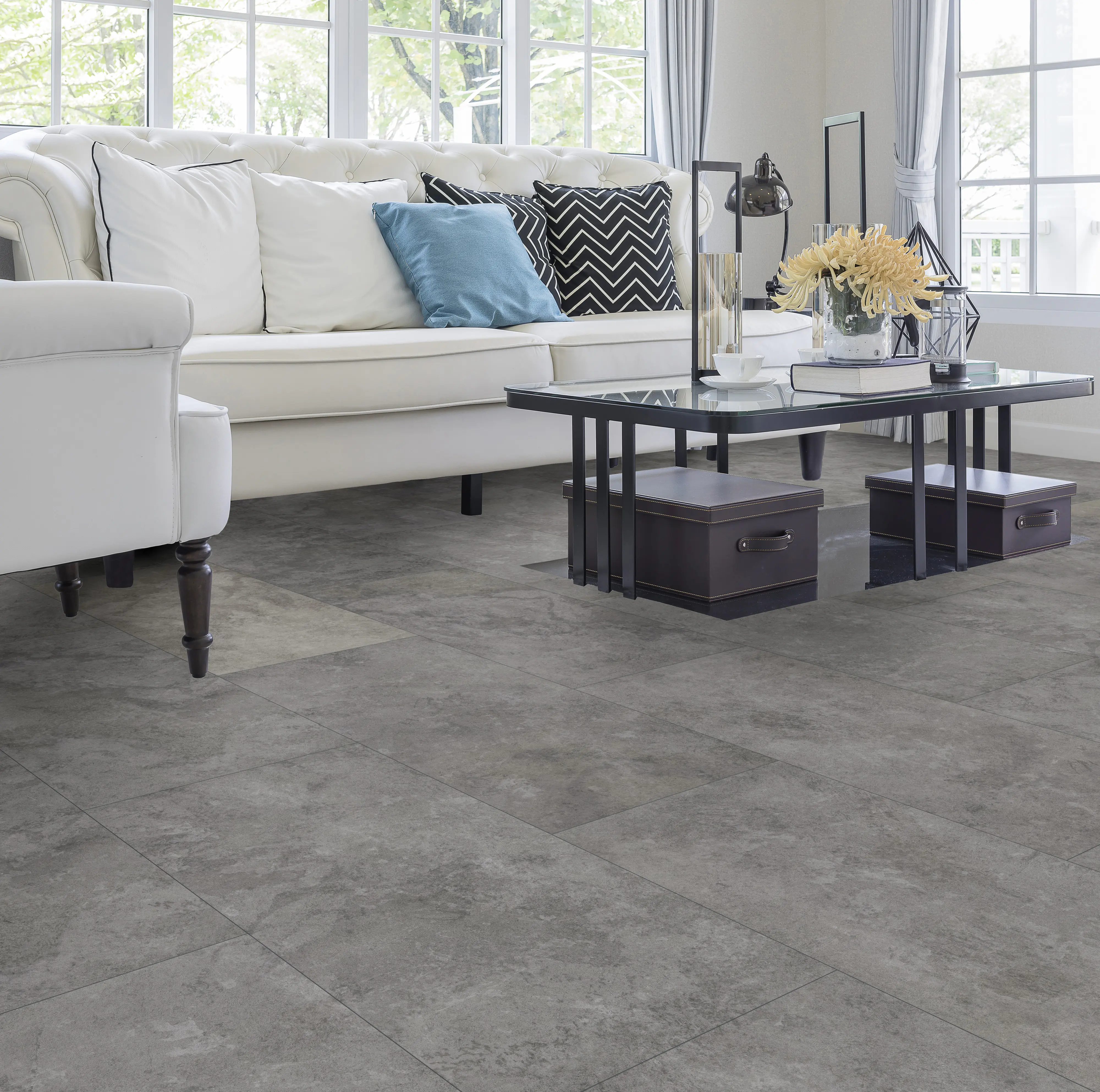 Classen Vinylboden Fliese Nimbus Dark 63,8 x 31 cm