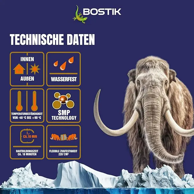 Bostik Montagekleber Mamut Glue 450 g weiß