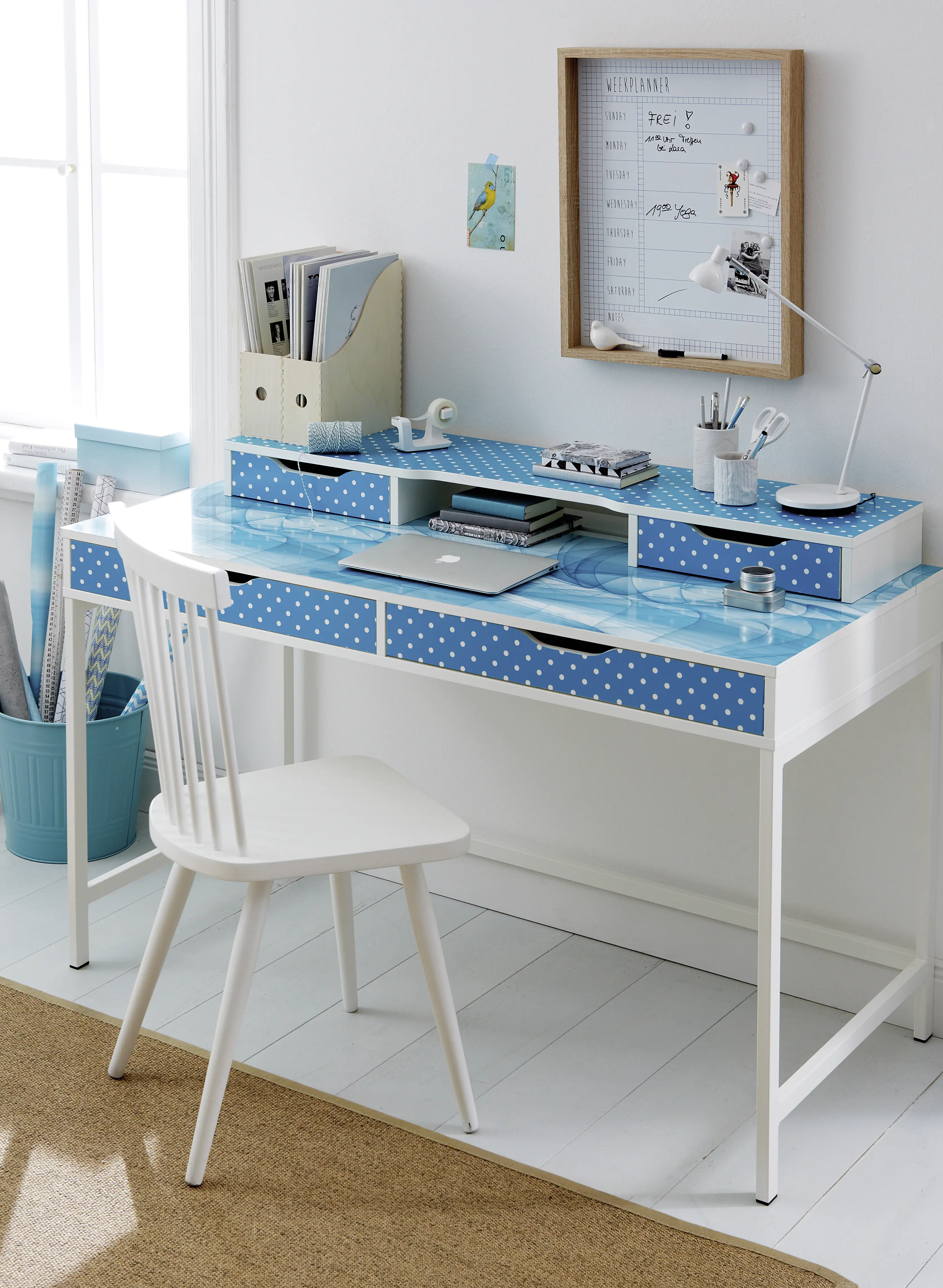 d-c-fix Selbstklebefolie Petersen blau 45 cm x 2 m