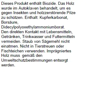 Rangerzaun 250 x 15-25 x 2,4 cm, kesseldruckimprägniert