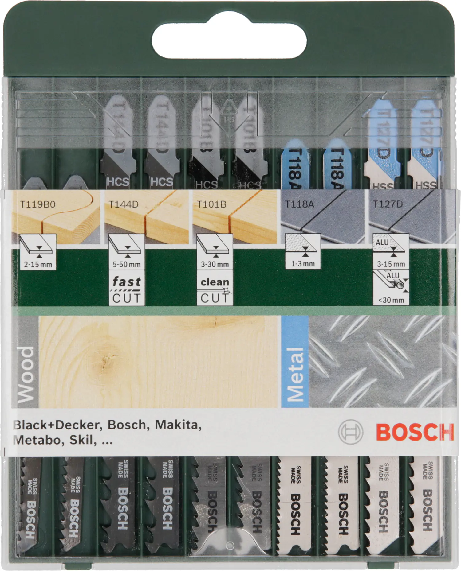 Bosch Stichsägeblätter T-Schaft 10-teilig