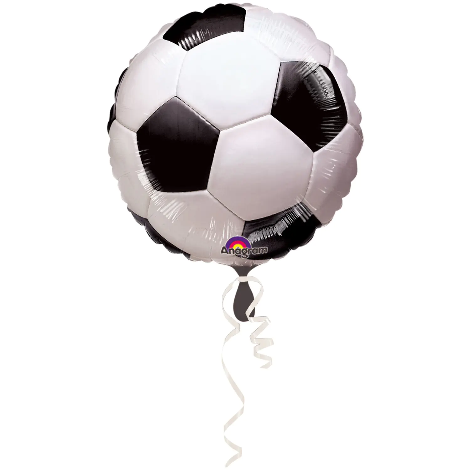Riethmueller Anagram Folienballon Championship Soccer rund schwarzweiß Ø 43 cm 1 Stück
