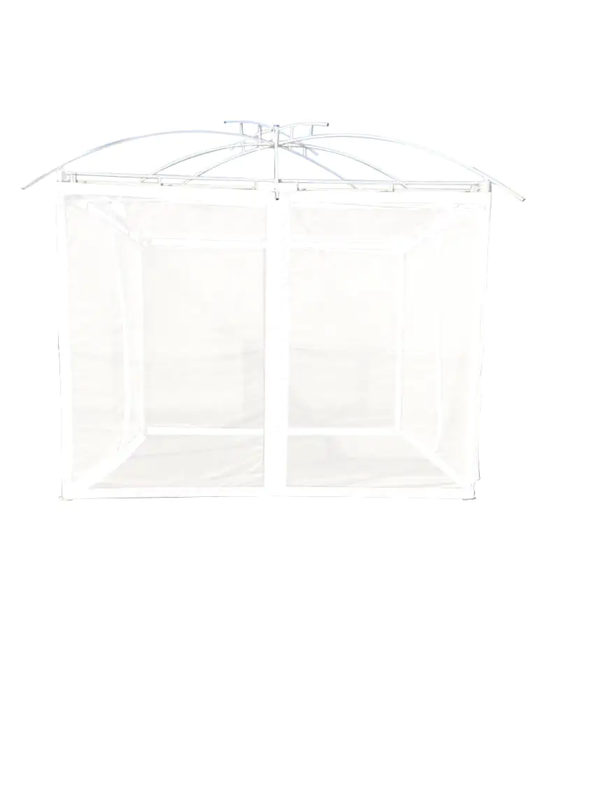 TrendLine Mosquitonetze Pavillon Bellevue 292 x 210 cm grau 4 Stück
